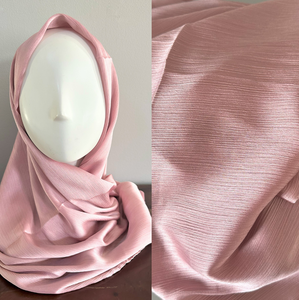 Crinkle Scarves- Silk- Soft Pink