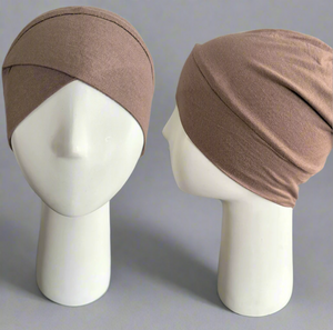 Cross Front Bonnets- Mocha