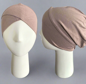 Cross Front Bonnets- Mauve