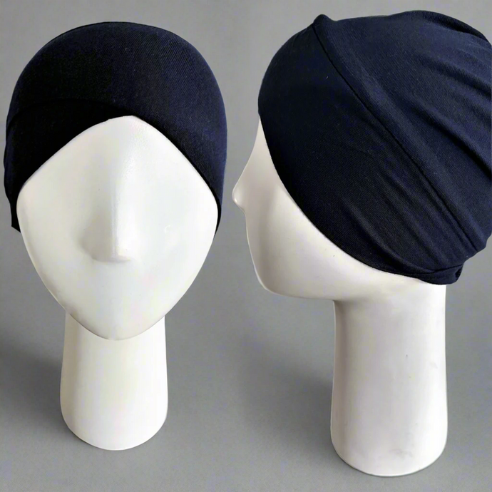 Cross Front Bonnets- Navy Blue