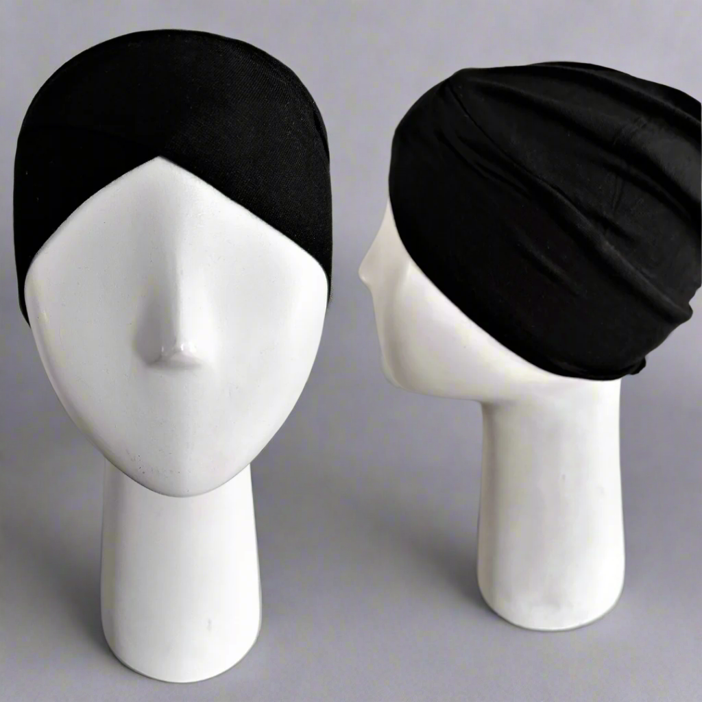 Cross Front Bonnets- Black