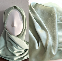 Load image into Gallery viewer, Crinkle Scarves- Silk- Mint