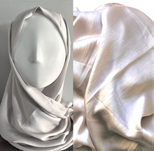 Load image into Gallery viewer, Crinkle Scarves - Silk -Pearl