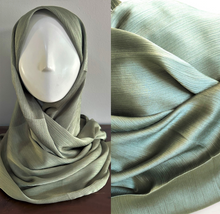 Load image into Gallery viewer, Crinkle Scarves- Silk- Thyme
