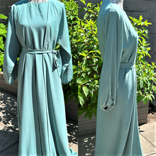 Load image into Gallery viewer, Abayas 4 Piece Set- Baseet- Ocean