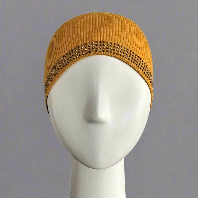Echarpe Sous Casquettes - Coton Côtelé - Moutarde