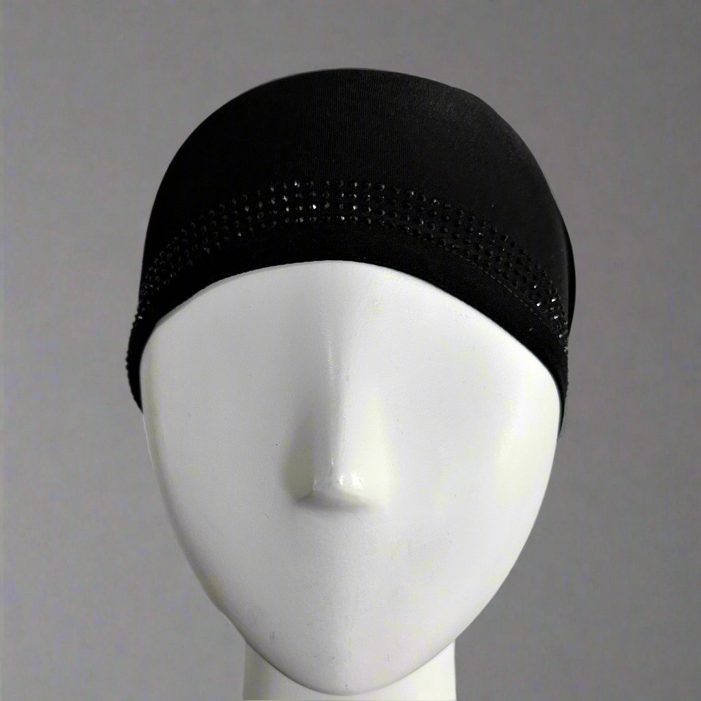 Écharpe Sous Casquettes - Polyester - Noir