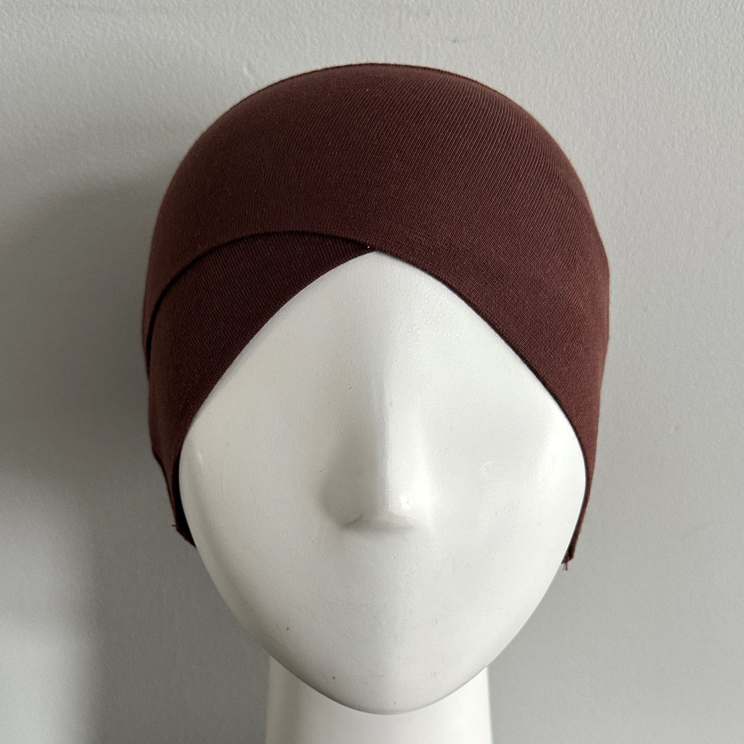 Cross Front- Tube Under Caps- Brown