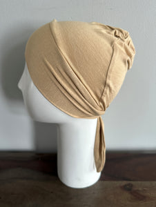 Cross Front Tie Back Under Caps- Dull Gold
