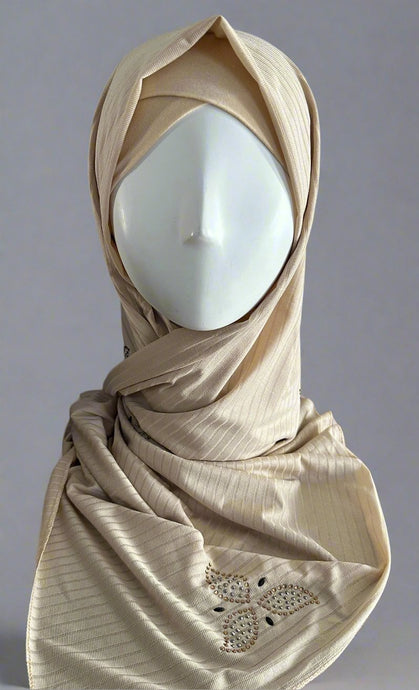 Double Stretch  Scarves - Wheat