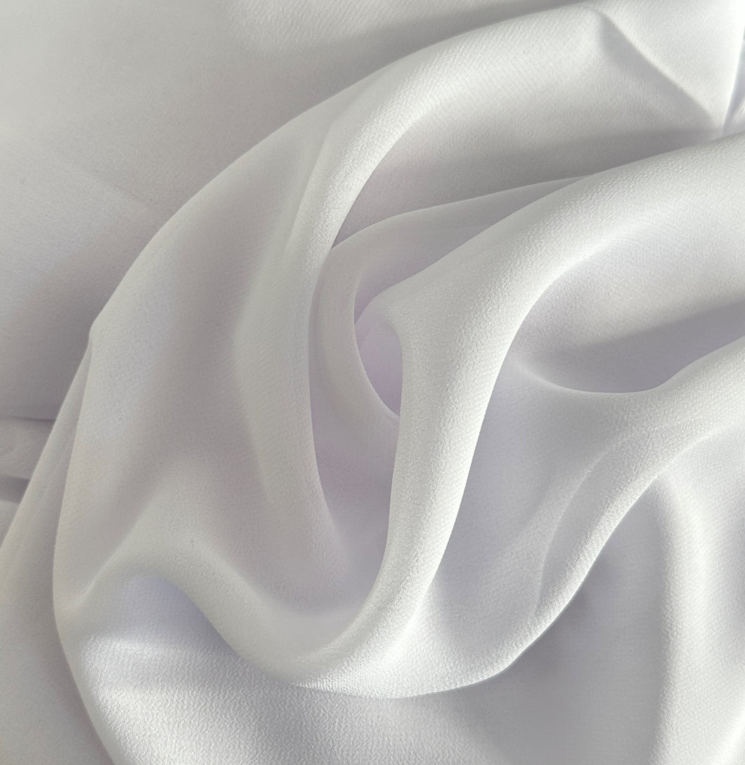 Chiffon Scarves - Plain- Pure White