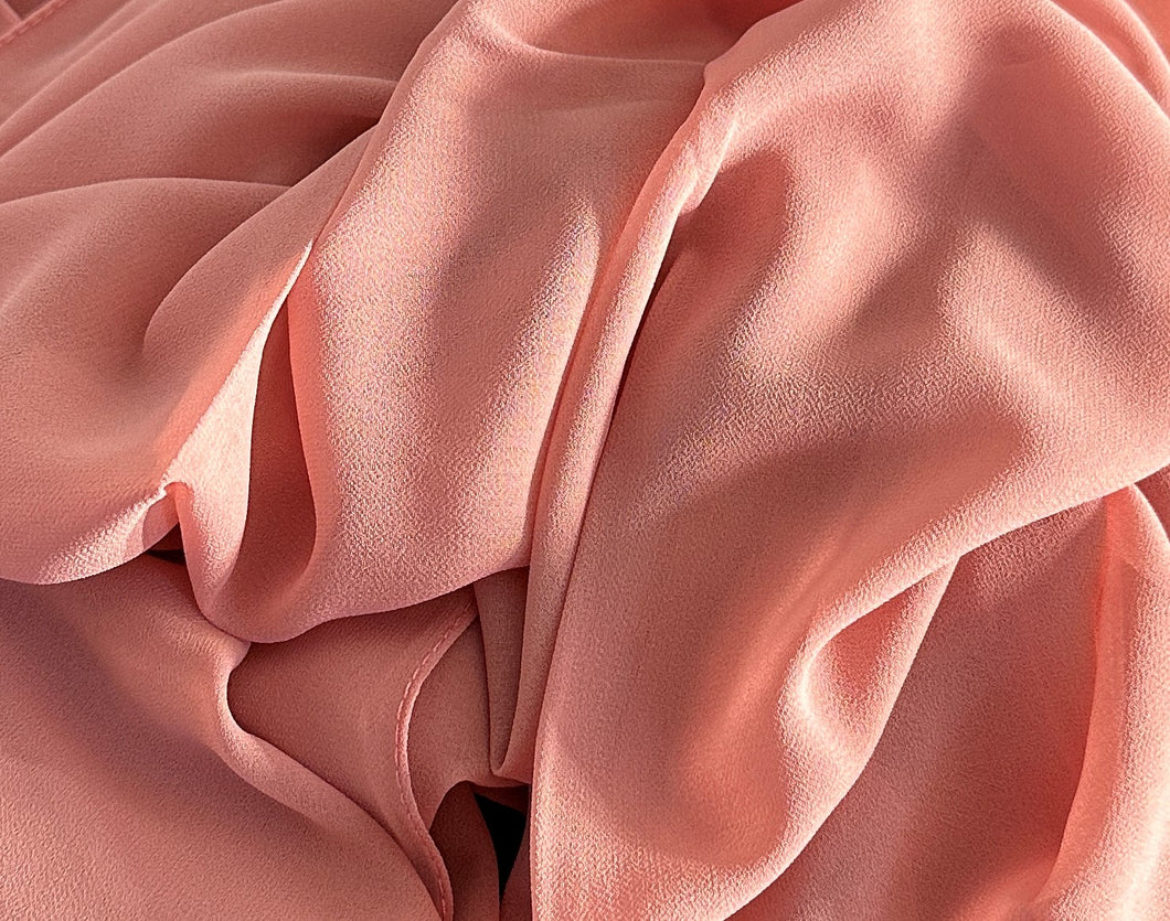 Chiffon Scarves - Plain- Peachy Pink