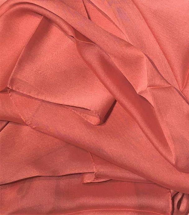 Foulards en polyester- Délicat- Corail