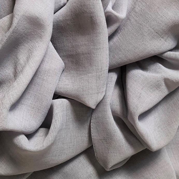 Crepe Scarves- Naturel- Silver Grey