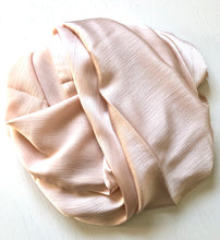 Load image into Gallery viewer, Crinkle Scarves - Silk- Pale Apricot