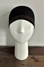 Load image into Gallery viewer, Scarf Under Caps - Ribbed Cotton -Black