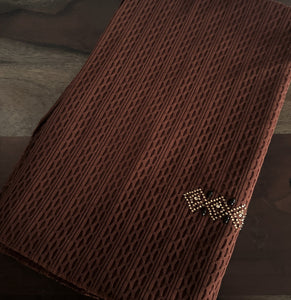 Double Stretch Polyester Scarves - Brown Toffee