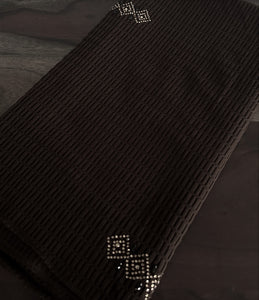 Double Stretch Polyester Scarves - Dark Chococlate