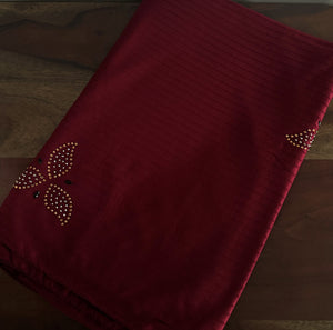 Stretch Polyester Scarves - Red